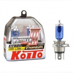 KOITO Whitebeam Premium комплект лампочка H4 12V 60/55W, 135/125W 4500K, 2шт пласт.уп.
